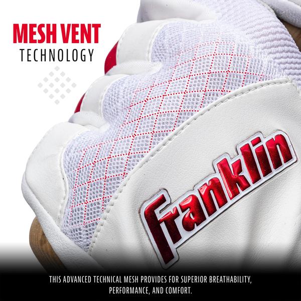 Imagem de Luvas de rebatidas de beisebol Franklin Sports Shok-Sorb X Adult L