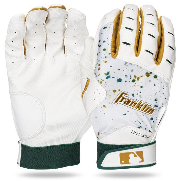 Imagem de Luvas de rebatidas Franklin Sports 2nd Skinz Drip MLB - Youth L