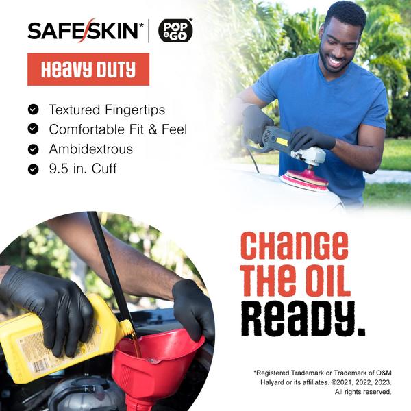 Luvas descartáveis SAFESKIN Heavy Duty Nitrile, pacote 160 Imagem de Luvas descartáveis SAFESKIN Heavy Duty Nitrile, pacote 160