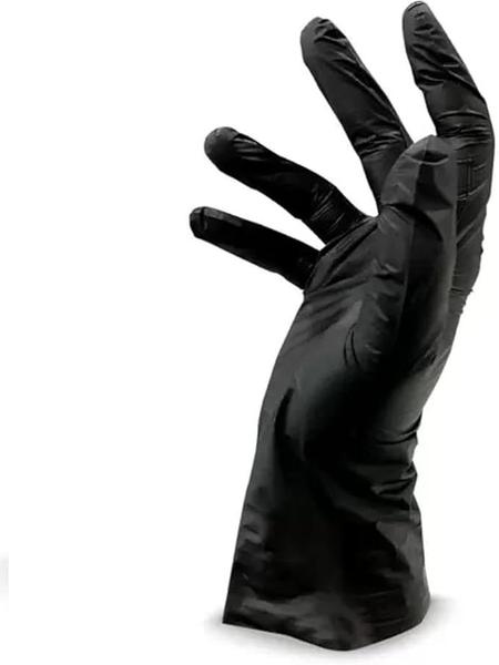 Luvas Descartáveis Vabene Viniflex para bares e restaurantes - Preto -100 unid Imagem de Luvas Descartáveis Vabene Viniflex para bares e restaurantes - Preto -100 unid