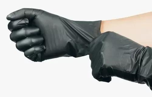 Luvas Descartáveis Vabene Viniflex para bares e restaurantes - Preto -100 unid Imagem de Luvas Descartáveis Vabene Viniflex para bares e restaurantes - Preto -100 unid