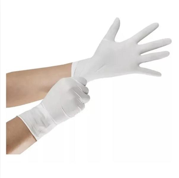 Luvas Latéx Descartáveis Nobre Cor Branco fosco cirúrgica proteção higiene Com Pó tamanho P c/100uni - LUVAS NOBRE Imagem de Luvas Latéx Descartáveis Nobre Cor Branco fosco cirúrgica proteção higiene Com Pó tamanho P c/100uni