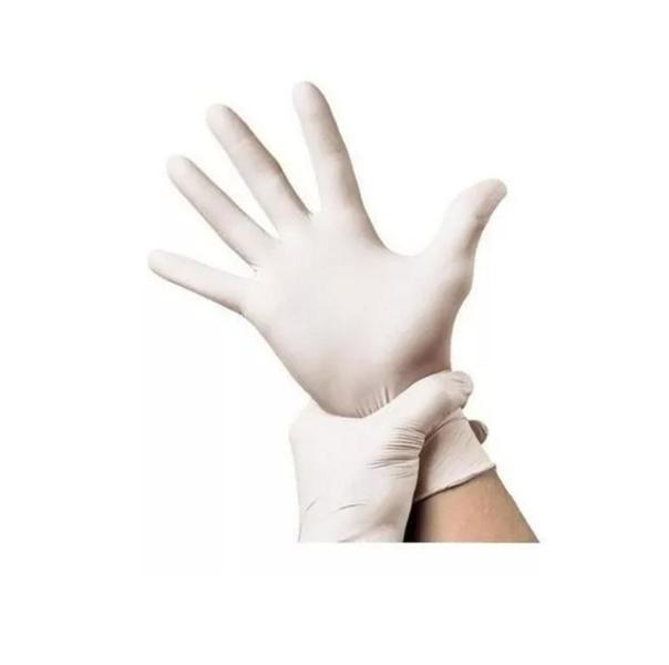 Luvas Latéx Descartáveis Nobre Cor Branco fosco cirúrgica proteção higiene Com Pó tamanho P c/100uni - LUVAS NOBRE Imagem de Luvas Latéx Descartáveis Nobre Cor Branco fosco cirúrgica proteção higiene Com Pó tamanho P c/100uni