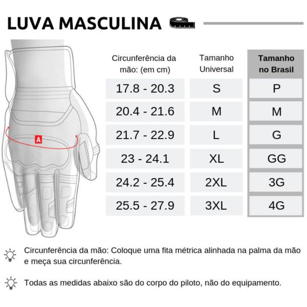 Imagem de Luvas ls2 para motoqueiro preto com proteção silva