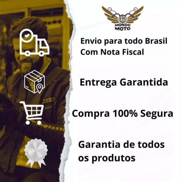 Imagem de Luvas ls2 para motoqueiro preto com proteção silva