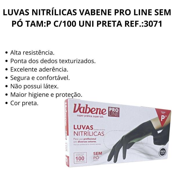 Imagem de Luvas Nitrílicas Vabene Pro Line Sem Pó Tam:P C/100 Uni