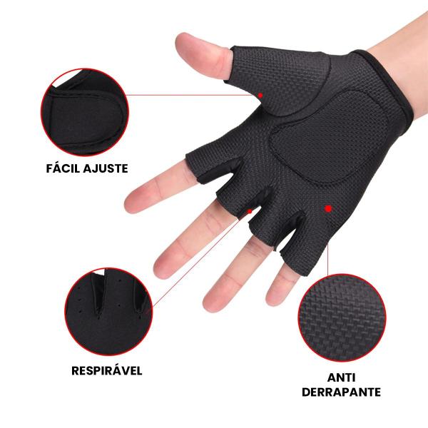Luvas Para Treino Musculação Grip Fitness Exercício Funcional Ajustavel - Hxt Imagem de Luvas Para Treino Musculação Grip Fitness Exercício Funcional Ajustavel