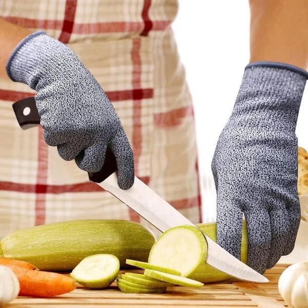 Imagem de Luvas Resistentes a Cortes de Alto Desempenho (Grau 5) - Cozinha, Jardinagem e Segurança