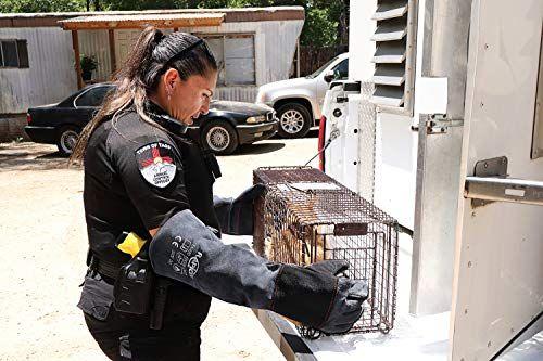 Imagem de Luvas Resistentes a Mordidas de Animais 22inch, Couro Reforçado, Para Aves, Répteis, Gatos e Cães