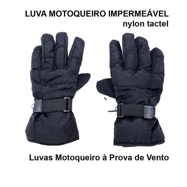 Imagem de Luvas Térmico Inverno Motoqueiro À Prova De Vento Forro