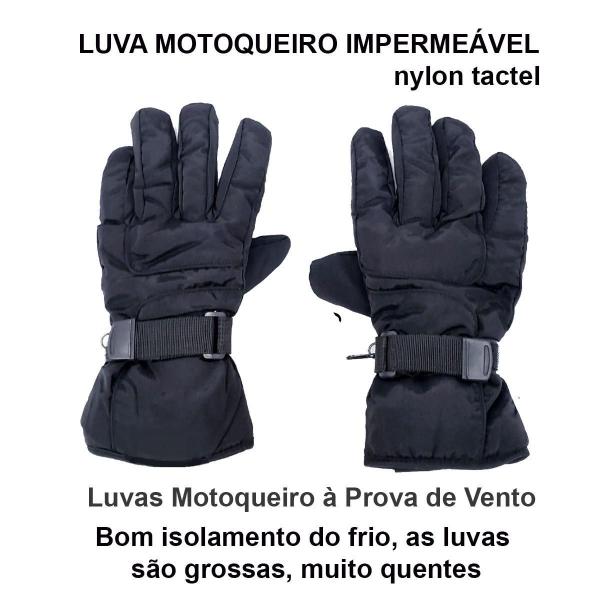 Imagem de Luvas Térmico Inverno Motoqueiro À Prova De Vento Forro