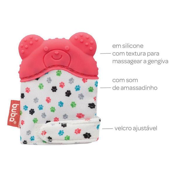 Imagem de Luvinha Mordedor Bebê Silicone Livre BPA Rosa Buba