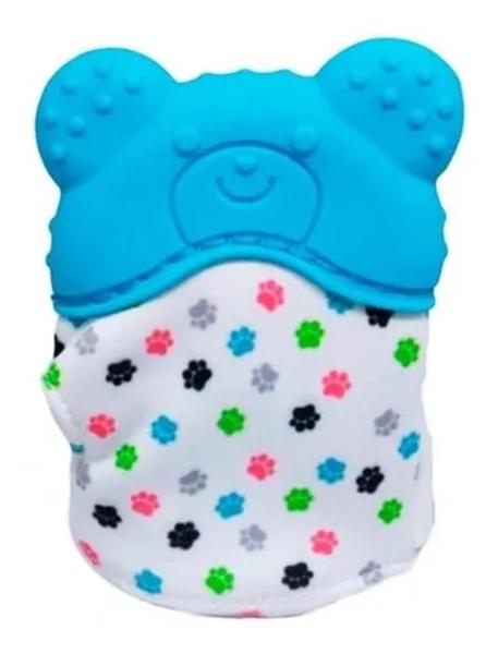 Imagem de Luvinha Mordedor Urso infantil Bebê Azul - Buba 10720