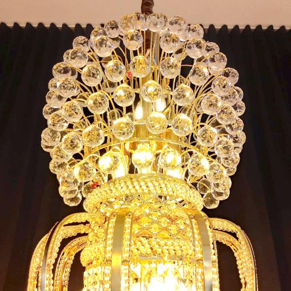 Imagem de Lux Lustre Cuba Grande P/43 Lamp E14 Dourado