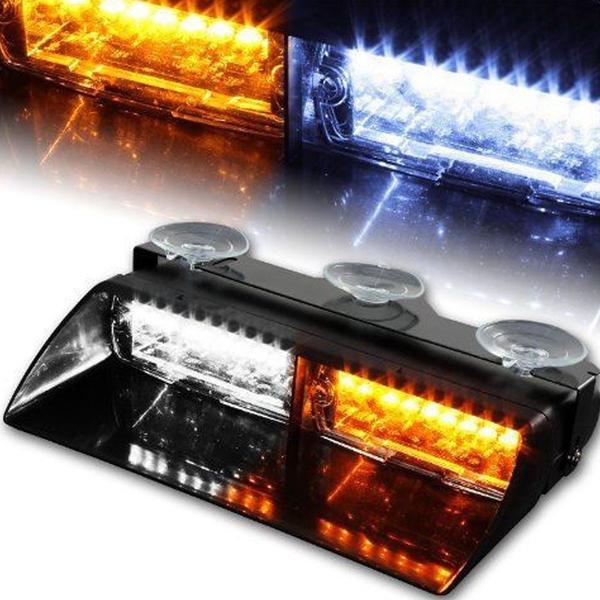 Imagem de Luz de advertência de emergência LED XTAUTO 16 LED 12V para carro e caminhão