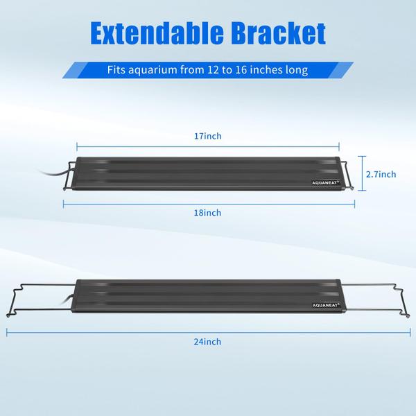 Imagem de Luz de aquário AQUANEAT LED Full Spectrum para tanque de 46-61 cm