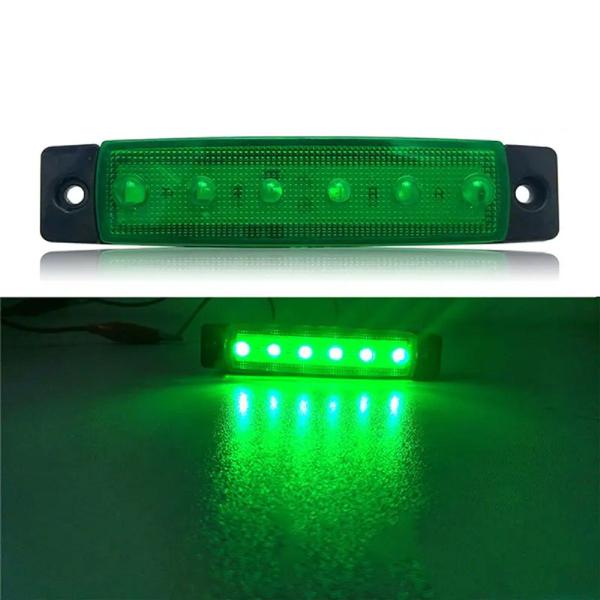 Imagem de Luz de Cortesia e Navegação 12v Com 6 Leds Para Barco Lancha Caiaque Iate Náutica Carretinha Caminhão