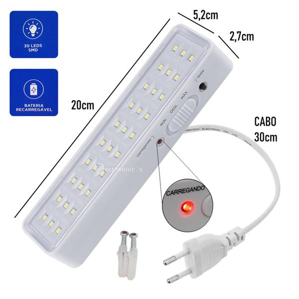 Imagem de Luz de Emergência Bivolt Iluminação Eficiente 110v/220v (Bivolt) LK730