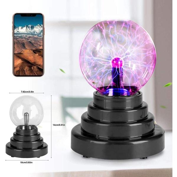 Imagem de Luz de esfera de plasma Zerodis USB Globe Night Touch Sensitive