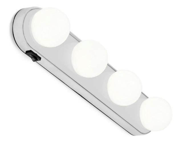 Imagem de  Luz De Espelho Camarim Led 4 Lâmpadas Portátil  Studio Glow