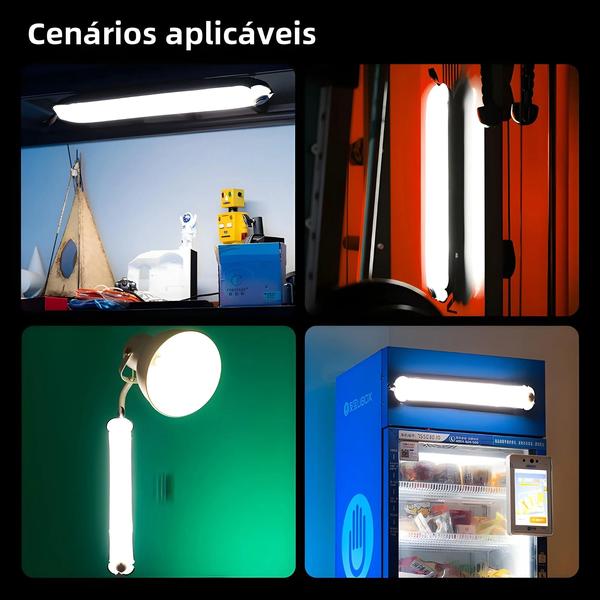 Imagem de Luz de Fotografia Portátil Corvo De Ouro - 12 LEDs Flexíveis, 2700K-6500K