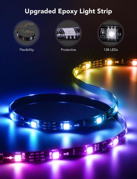 Imagem de Luz de Fundo LED para TV Govee RGBIC (70-80 polegadas) - Bluetooth