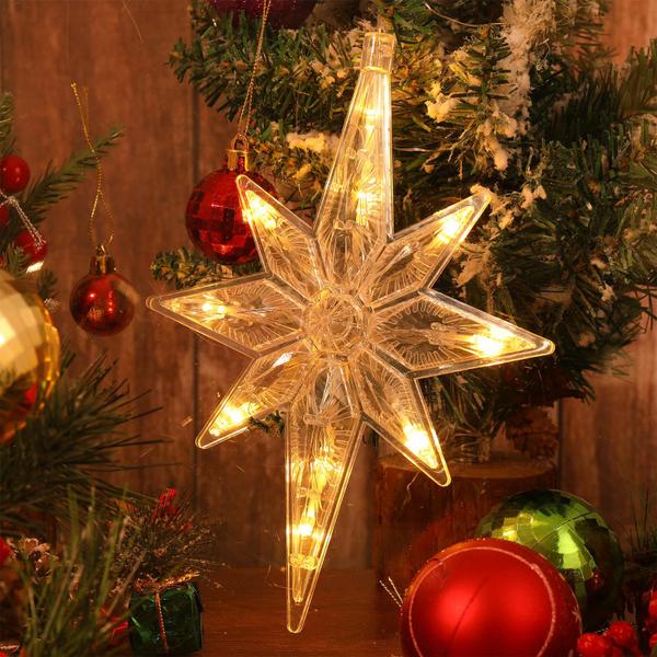 Imagem de Luz de janela Christmas Star Uonlytech Bethlehem Star LED