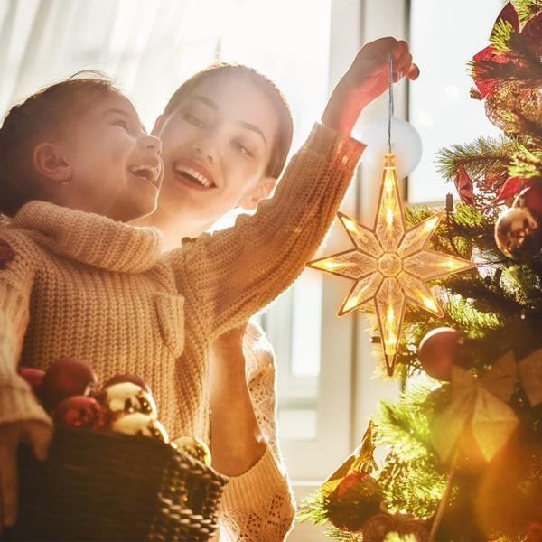 Imagem de Luz de Janela Estrela de Natal LED Uonlytech - Estrela de Belém