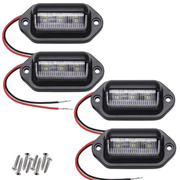 Imagem de Luz de matrícula LED XINYANG 6-SMD 12V-24V à prova d'água