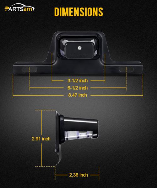 Imagem de Luz de matrícula Partsam LED 12V DC impermeável para veículo