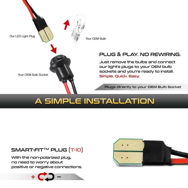 Imagem de Luz de matrícula VIPMOTOZ Full LED para Cadillac e Chevy