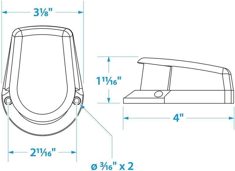 Imagem de Luz de Navegação Bicolor BB e BE Zamak Seachoice 1NM 12V