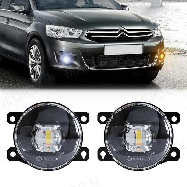 Imagem de Luz de Neblina LED Branca e Amarela 8000lm 30W - À Prova D'Água - Para Citroen, Ford, Honda, Suzuki e Isuzu