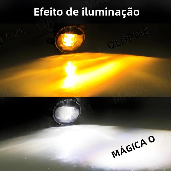 Imagem de Luz de Neblina LED Branca e Amarela 8000lm 30W - À Prova D'Água - Para Citroen, Ford, Honda, Suzuki e Isuzu