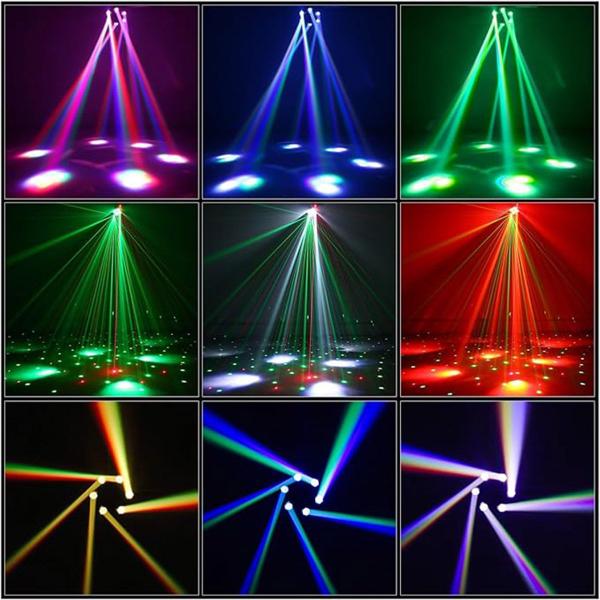 Imagem de Luz de Palco Moving Head 150W DMX Led Mini Moving RGB 22 Canais DJ Banda Palco Show Evento Festa Iluminaçao Strobo Movimento Rotativo Laser