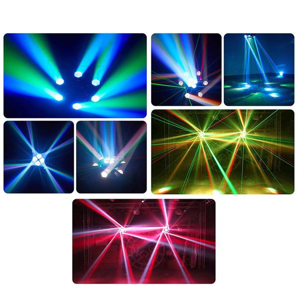 Imagem de Luz de Palco Moving Head 150W Mini Moving DJ DMX 22 Canais Led RGB Show Palco Evento Festa Laser Strobo Rotativo Movimento Iluminação