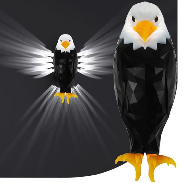 Imagem de Luz de parede Chamese Bald Eagle American com controle remoto