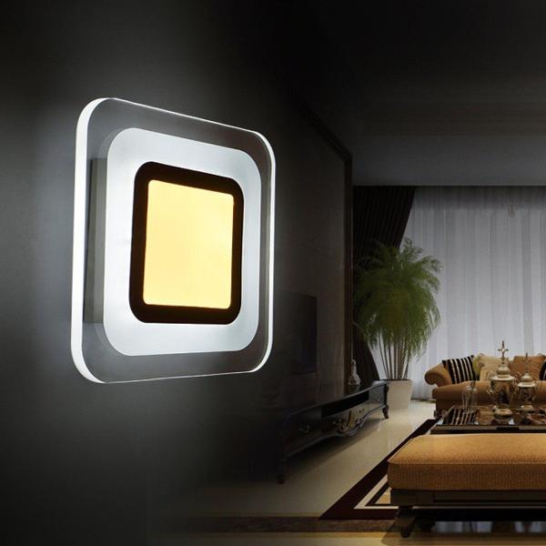 Imagem de Luz de parede LED de 9W moderna quadrada para corredor Stair Living Ro