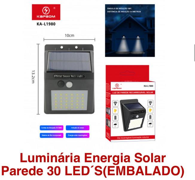 Imagem de Luz de Parede Recarregável Solar