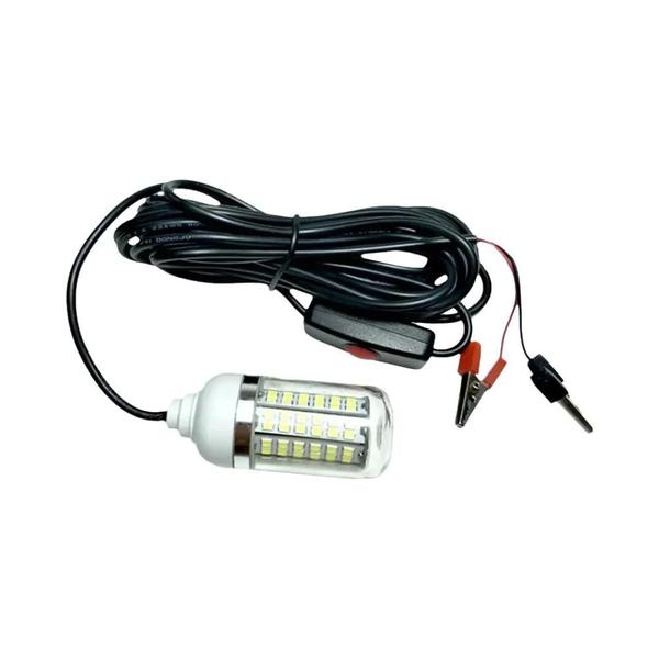 Imagem de Luz de Pesca Subaquática 12V 100W LED - IP68 - 108 LEDs 2835SMD - Atrai Camarões e Lula