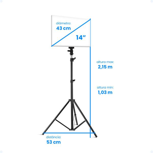 Imagem de Luz De Preenchimento Led Fotografia Tripé 2 Metros Gravação