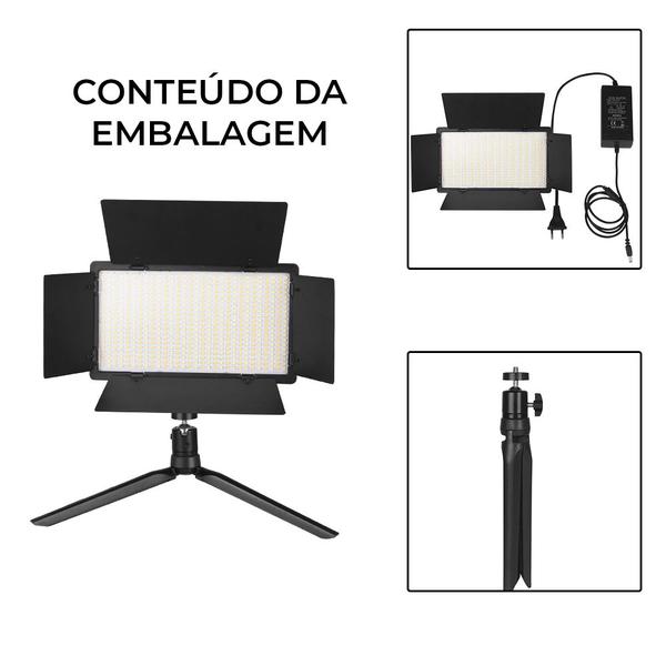 Imagem de Luz De Preenchimento Painel De Luz Fotografia Estúdio Profissional U800 Branco-quente E Branco-frio