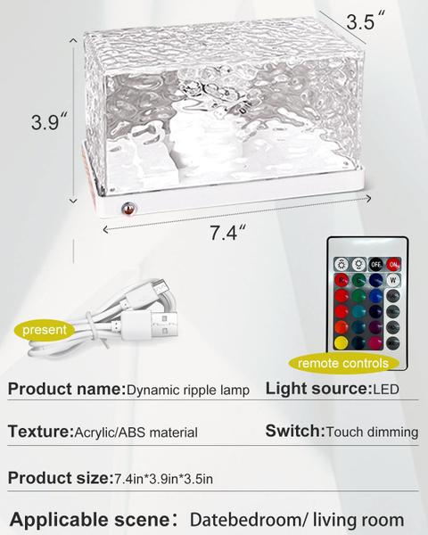 Imagem de Luz de projetor Ocean Wave YISHIYIDENG 16 cores com controle remoto