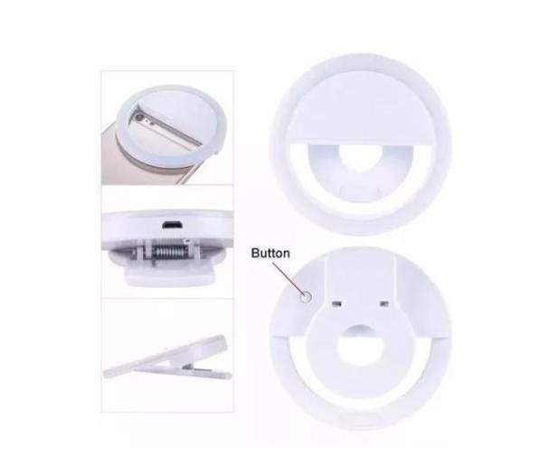 Imagem de Luz De Selfie Ring Light Led Flash Celular Universal Branco