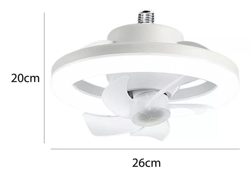 Imagem de Luz De Ventilador De Teto Oscilante De 360 Com Controle  NF