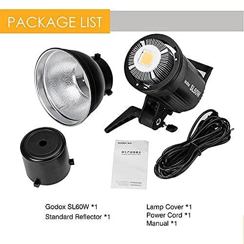 Imagem de Luz de vídeo LED Godox SL-60W CRI95+ 5600K com sistema de agrupamento