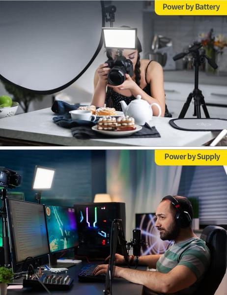 Luz de vídeo LED RaLeno PLV-S116 com bateria de 4000mAh CRI95 Imagem de Luz de vídeo LED RaLeno PLV-S116 com bateria de 4000mAh CRI95