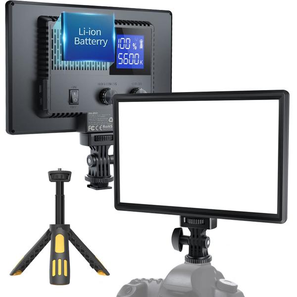 Luz de vídeo LED RaLeno PLV-S116 com bateria de 4000mAh CRI95 Imagem de Luz de vídeo LED RaLeno PLV-S116 com bateria de 4000mAh CRI95