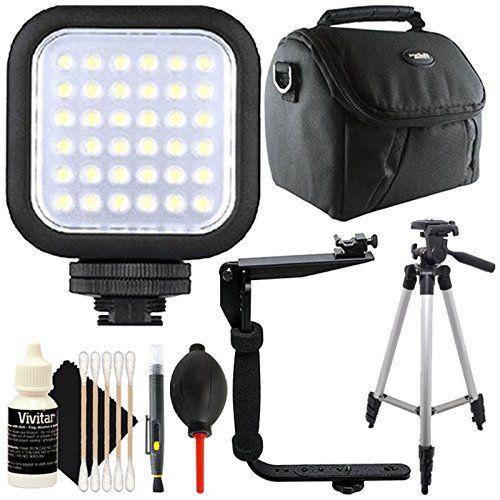 Imagem de Luz de vídeo LED, suporte de flash, caneta de lente, kit de soprador de pó