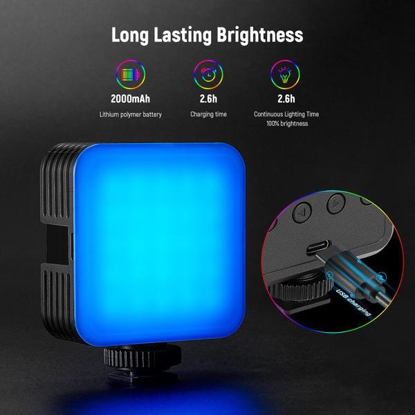 Imagem de Luz de vídeo Neewer RGB61 LED Magnetic com 3 suportes Cold Shoe